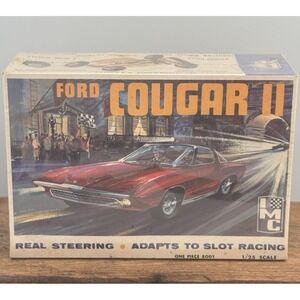 Ford Cougar II IMC 1:25 Model Kit 103-200 Real Steering Troy Michigan Unopened